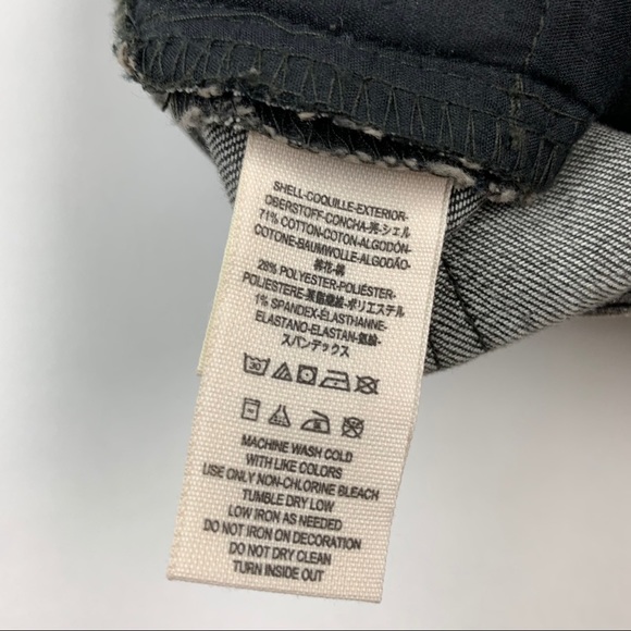 Free People Black Distressed Beaded Jeans Sz 26 - Picture 14 of 14